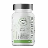 Vitamin B-Komplex hochdosiert – Alle 8 B-Vitamine – Trägt zum Energiestoffwechsel, Nervensystem und zur Verringerung von Müdigkeit und Erschöpfung bei – 180 Tabletten – B1, B2, B3, B5, B7, B9, B12