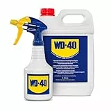 WD-40 Multifunktionsprodukt 5 L Kanister inkl. Zerstäuber – Praktischer Zerstäuber, löst festsitzende Mechaniken & Rost, beseitigt Quietschen, verdrängt Feuchtigkeit, schützt & reinigt