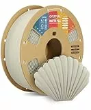 OVERTURE Matte PLA Filament 1.75mm, Matte PLA Rolle 1kg Spule (2.2lbs), Maßgenauigkeit +/- 0.02mm, für 3D Drucker (Beige)