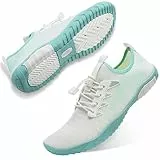 WateLves Herren Damen Badeschuhe Strandschuhe Wasserschuhe Schwimmschuhe Aquaschuhe Sommer Surfschuhe Barfußschuhe Schnelltrocknend(Grün,40 EU)