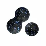 XxinXrong Faszienball Set, 2er Set Massagebälle, Trigger Point Release Lacrosse Ball, Faszienball für Füße, Massageball Faszien Ball, Faszienbälle für Faszientraining Durchführen,Einzelball+Doppelball
