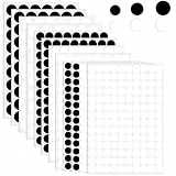 JJUNW 1160 Stück Schraubenabdeckung, 12mm/15mm/21mm Weiss Bohrloch Aufkleber Selbstklebende Schrauben Abdeckkappen Schraubenloch Aufkleber Für Wandschränke Schreibtische Möbel Reparaturen