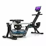 Capital Sports Wasser Rudergerät für Zuhause, klappbar, 13 L, gelenkschonendes Training, 8-Stufen-Wasserrower, 150kg Belastbar