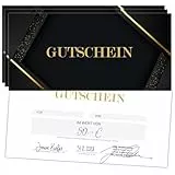 Eummel 25 Blanko Gutscheine zum selbst Ausfüllen | Premium Druck | Friseur Kosmetik Wellness Fußpflege Gastro Restaurant | Gutscheinkarte Geschenkgutschein