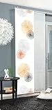 Home fashion 87999-775 Schiebevorhang Digitaldruck Rawlins, Dekostoff Seidenoptik, 245 x 60 cm, orange