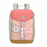 LÄSSIG Kinder Wanderrucksack Kinderrucksack mit Brustgurt gepolsterte Schultergurte wasserabweisend, 14 Liter/Big Outdoor Backpack Sunny Explorer rose/pink