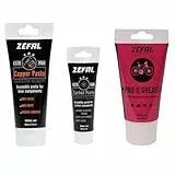 ZEFAL Maintenance Pack - Pro II Grease, Carbon Paste, and Copper Paste - Fahrradfett & Montagepasten auf Carbon- und Kupferbasis