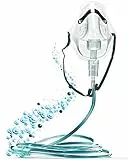 Sauerstoffmaske mit Vernebler, 2 mtr. Schlauch, Gummizug und Nasenbügel, Atemgasbefeuchter Mapeau O2 Maske