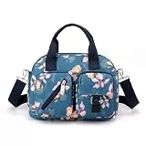 C,Jessen Handtaschen, Umhängetaschen aus Nylon für Damen, Umhängetasche, Tasche mit Mehreren Fächern, Kamerataschen für Damen, große Schultertaschen für Damen