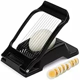 BIBURY Eierschneider aus Edelstahl, Robuster Aluminium Schneider für Eier, Eischneidewerkzeug, Egg Slicer Einzeln Gespannte Edelstahldrähte Pilze, Erdbeeren, Weiches Obst, Spülmaschinenfest