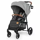 kk Kinderkraft Kinderwagen GRANDE 2020 Kinderbuggy Liegebuggy Sportwagen Großer und Bequemer Buggy Zusammenklappen mit Schlaffunktion Große Bude mit Allradaufhängung Geräumiger Sitz, Grau