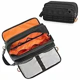 Prokva Kulturtasche Reise Kulturbeutel Herren, Taktische Kosmetiktasche für Reisezubehör Toilettenartikel, Schwarz (Leere Tasche, Patentdesign)