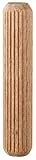 kwb Holzdübel 8 x 40 mm (150 Stk., Buchenholz, geriffelt, gefast, Riffelholzdübel aus Buchenholz