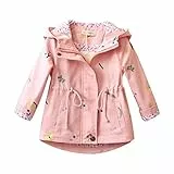 Amur Leopard Kinder Übergangsjacke Mädchen Baumwolle Frühling Herbst Jacke, Rosa, 122-128 (Etikettengröße: 130)