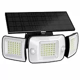 INTELAMP Solarlampen für Außen mit Bewegungsmelder LED Solarstrahler