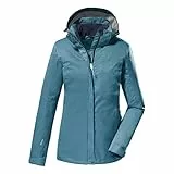 killtec Damen Funktionsjacke/Outdoorjacke mit abzippbarer Kapuze KOS 133 WMN JCKT, sturmblau, 52, 38383-000