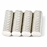 Magenesis 52 Stück Neodym Magnete 10x2mm Mini Magnete Extrem Stark ca. 2 Kilo Haftstärke