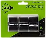 Dunlop Unisex Gecko-Tac Overgrip Griffband, 3 Stück, Schwarz