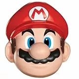 Disguise Mario Erwachsene Maske, Rot/Weiß/Braun, Einheitsgröße