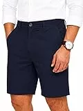 COMEOR Kurze Hosen Herren - Baumwolle Chino Shorts Elastische Taille mit Tunnelzug Stretch Sommer Freizeithose Kurz Classic Fit