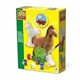 SES Creative 01211 Gips Gießen Pferd, Kreatives Bastelset für Kinder