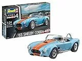 Revell Modellbausatz '65 Shelby Cobra 427 - Erleben Sie den legendären Sportwagen mit 94 detailreichen Teilen im Maßstab 1:24 - Anspruchsvolles Modell für Bastler ab 12 Jahren
