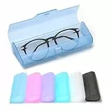 FZSECRIU 6 Stück brillenetui hardcase,brillenetuis für damen,brillenetui kinder,sonnenbrillen etui,brillen etui hart groß für die Meisten Brillen,Geschenk,reinfarbige Brillenkasten(6 Farben)