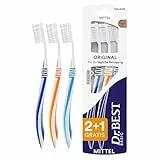 Dr.BEST Original, Zahnbürste, Mittel, Vorteilspack, für die tägliche Reinigung mit bewährtem Dr.BEST Flachschnitt. Flexzone und abgerundete Borsten für eine gründliche und schonende Pflege