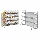Bomclap Gewürzregal kein Gewürzglas Stehend gewürz regal küchenregal metall Hält viel gewürzgläser Gewürz Organizer für Küchenschrank und Arbeitsfläche, gewürzgläser nicht enthalten, Silber Grau