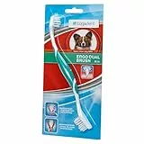Bogadent bogar, UBO0719 Ergo Dual Brush Mini, Zahnbürste Hund, Hundezahnbürste mit 2 Bürstenköpfen, Hundezubehör für kleine Hunde, Zahnhygiene für Ihren Hund, Zahnsteinentferner Hund, 1 Packung