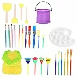 HOODANCOS Maler Pinsel Für Junge Mädchen DIY Zeichenwerkzeug Mit Kritzelwerkzeug Und Kritzelpinsel Geeignet Für Graffitipinsel Und Ölgemälde Leicht Zu Verwenden Reinigen