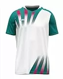 JAKO Unisex Trikot Vintage, Kurzarm, weiß/türkis, L
