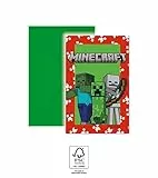Minecraft Party 6 Einladungskarten & Umschläge