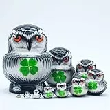 YAKELUS Matroschkas Stücken handgemacht Das Lindenholz Geschenk Spielzeug Matruschka Russian Nesting Dolls professione 002lle Matrjoschka-Marke (0728(10piece))