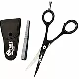 YSCARE Bartschere Haarschere Schnurrbartschere Premium Friseurschere Extra Scharfe Haarschneide Friseurschere Edelstahl (5,5 ')