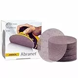Mirka Abranet Netz-Schleifscheiben Ø 150 mm Klett/Korn P80 / 50 Stk/zum Schleifen von Holz, Spachtel, Lack, Kunststoff / 5424105080