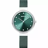 BERING Damen Uhr Quarz Movement - Classic Collection mit Edelstahl und Saphirglas 12034-808 - Wasserdicht: 3 ATM