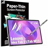 TiMOVO 2er Pack Papier-Schutzfolie für Lenovo Idea Tab 11 Zoll 2025 / Lenovo Tab M11 11 Zoll 2024, Schreiben und Zeichnen wie auf Papier, kratzfest und entspiegelt, Matte Folie