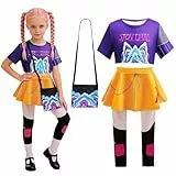Kitimi Karneval Anime Kostüm Kinder Singers Idol Bühnen-Rollenspiel-Outfits, Mädchen Faschingskostüme Cosplay Outfit für Halloween Karneval Fasching Rollenspiel Party Dress-up