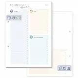 Häfft® A5 To-do Listen Block 'Office Life' 50 Blatt - mit Prios, To-do-Tracker & freiem Platz für Notizen - klimafreundlich und nachhaltig