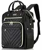 Kuosdaz Stricktasche Rucksack, Garn Organizer mit USB-Ladeanschluss, Quilted Rucksack für Frauen, Große Reise Häkeltasche Totes für Häkelhaken, Stricknadeln, Garn Zubehör, Schwarz