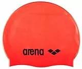 arena Classic Unisex Silikon-Badekappe, Schwimmkappe für Frauen und Männer, Badekappe mit Verstärktem Rand, Weiche und Strapazierfähige Schwimmkappe