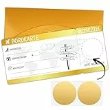 JOYEASE Reisegutschein Geschenk Verpackung mit Rubbelaufkleber - Rubbelkarten zum selber beschriften - Geburtstagskarte, Wunschgutschein, Flugticket Geschenk für Freund Freundin