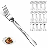 36 Stück Gabelset, PionStar Edelstahl Gabeln Set, (7,3'/18,5cm), Nur Besteck Gabeln, Spülmaschinenfest, Tafelgabeln/Dessertgabeln für Zuhause/Restaurant
