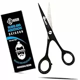 YSCARE Bartschere Haarschere Schnurrbartschere Premium Friseurschere Extra Scharfe Haarschneide Friseurschere Edelstahl (4.5 Inches)