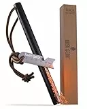 Bush Gear Feuerstahl Outdoor XXL - Extremer Funkenflug - Magnesium Feuerstarter Set - Bis zu 20.000x zünden, Feuerstein Kit für Survival, Zuhause, Camping und Bushcraft Abenteuer