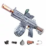 Wasserpistole Elektrisch Handbuch 450ML Wasser Spritzpistole Mit LED Lampe, Wasser Pistole Spielzeug USB-Aufladung, 8–10m Reichweite, Water Gun Kinder Erwachsene für Outdoor Sommer Strand Garten (A)