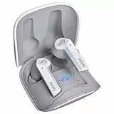 ASUS ROG Cetra True Wireless Moonlight White In-Ear Gaming Kopfhörer (aktive Geräuschunterdrückung (ANC), 27 Stunden Akkulaufzeit, kabelloses Laden, Touch-Steuerung, wasserdicht, weiß)
