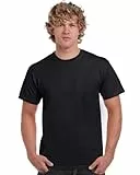 GILDAN Herren Adult Ultra Cotton T-Shirt, Schwarz (Black), X-Large (Herstellergröße: XL)