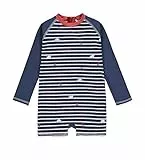 Steiff Jungen Strand Overall Badeanzug, Navy, 119